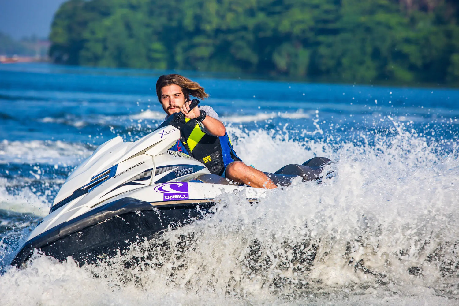 Man on a personal water craft
