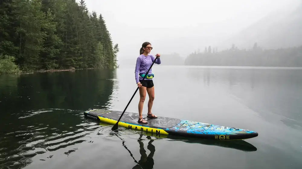 Woman on paddleboard