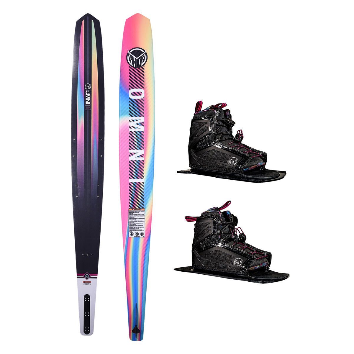 HO Women's Omni Slalom Ski w/ Women's Double Stance 110 Bindings