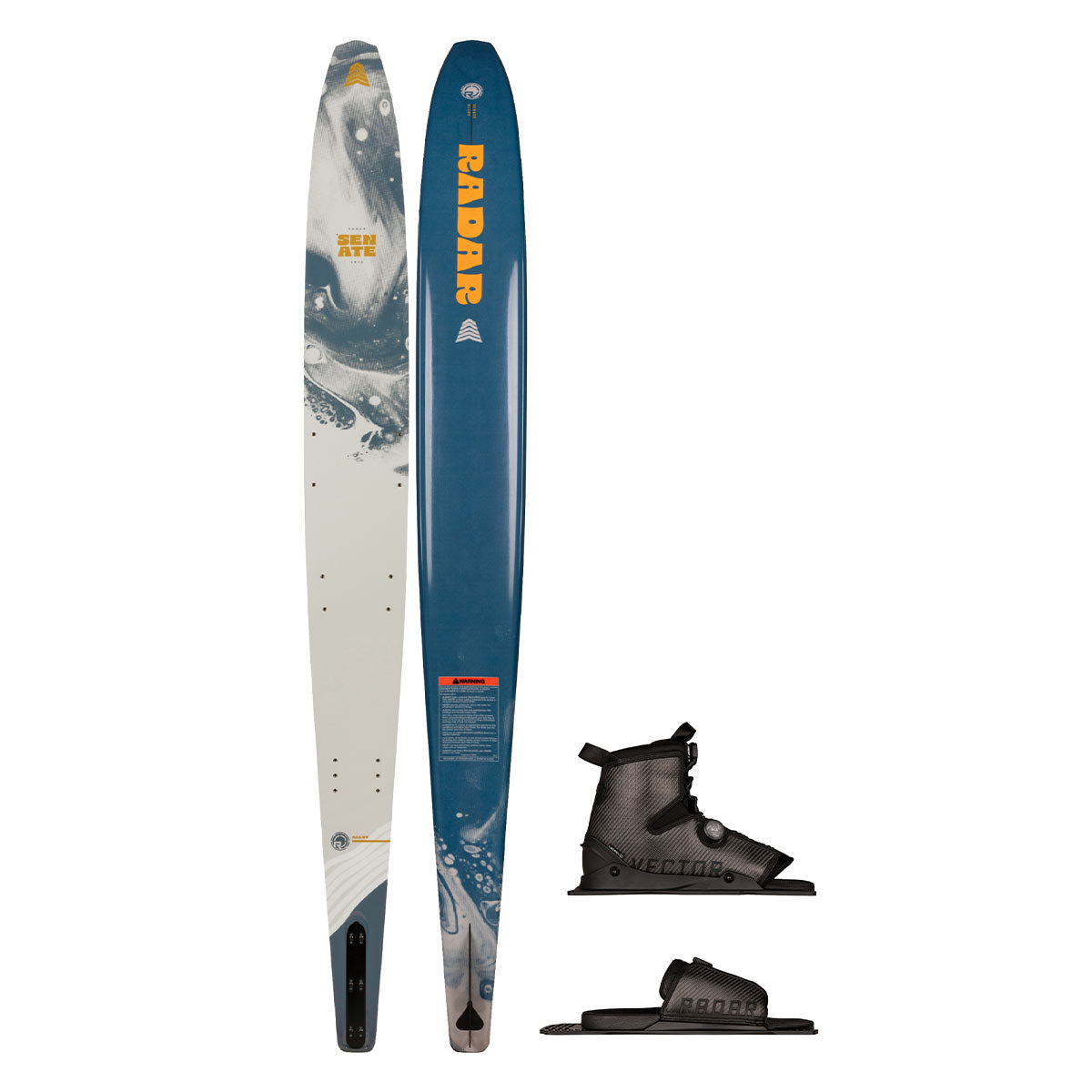 Radar Alloy Senate Slalom Ski w/ Carbitex Vector BOA Binding and Carbitex BOA Adjustable Rear Toe Plate