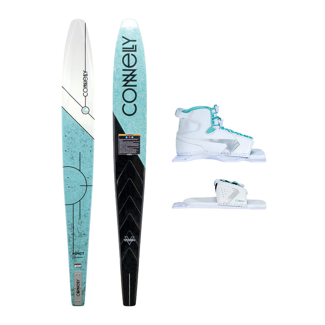 Connelly Women's Aspect Slalom Ski w/ Women's Shadow Binding and Women's Lace Adjustable Rear Toe Plate