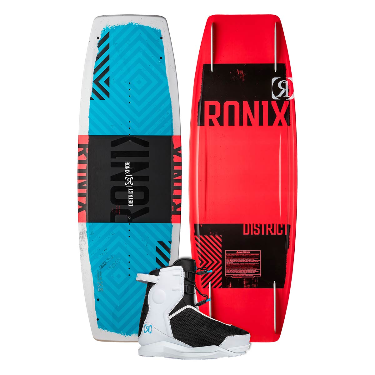 Ronix Boy's District Wakeboard w/ Kid's Vision Pro Bindings