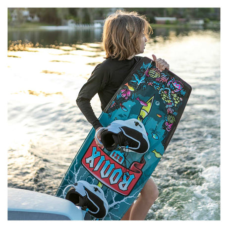 Ronix Boy's RX1 Wakeboard w/ Kid's Vision Pro Bindings