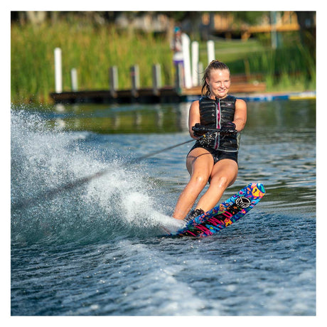 HO Kid's Future Omni Jungle Slalom Ski w/ Women's Stance 110 & Women's Stance 110 Adjustable Rear Toe Plate