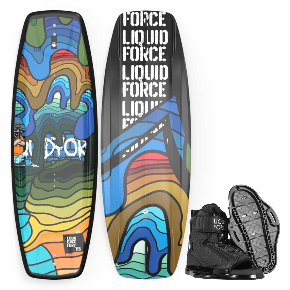 Liquid Force Kid's Fury Wakeboard w/ Rant Bindings – Bart's Water