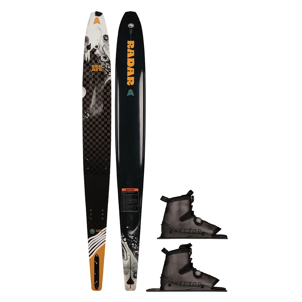 Radar Lithium Senate Slalom Ski w/ Double Carbitex Vector BOA Bindings