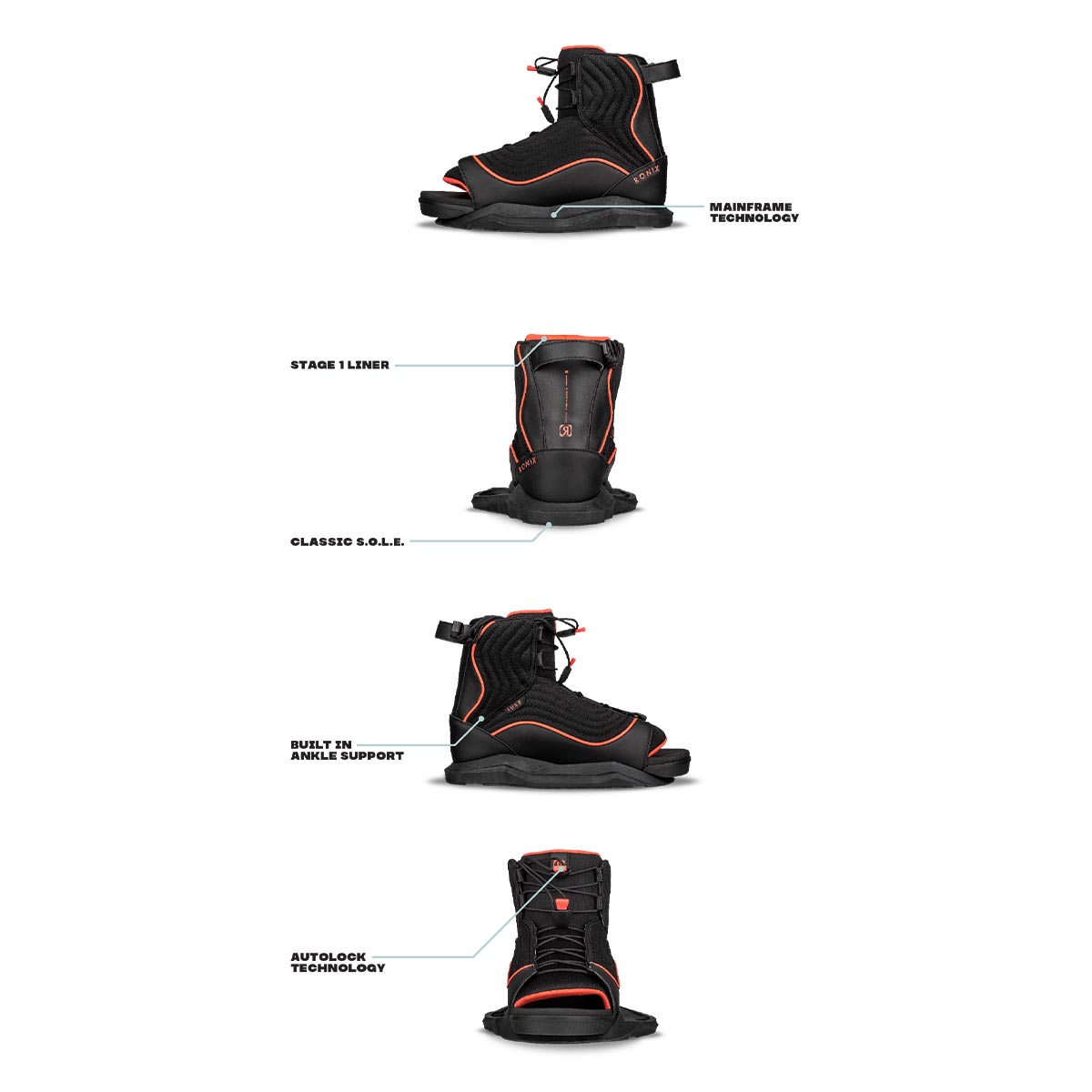 Ronix Women's Quarter 'Til Midnight Wakeboard w/ Luxe Bindings