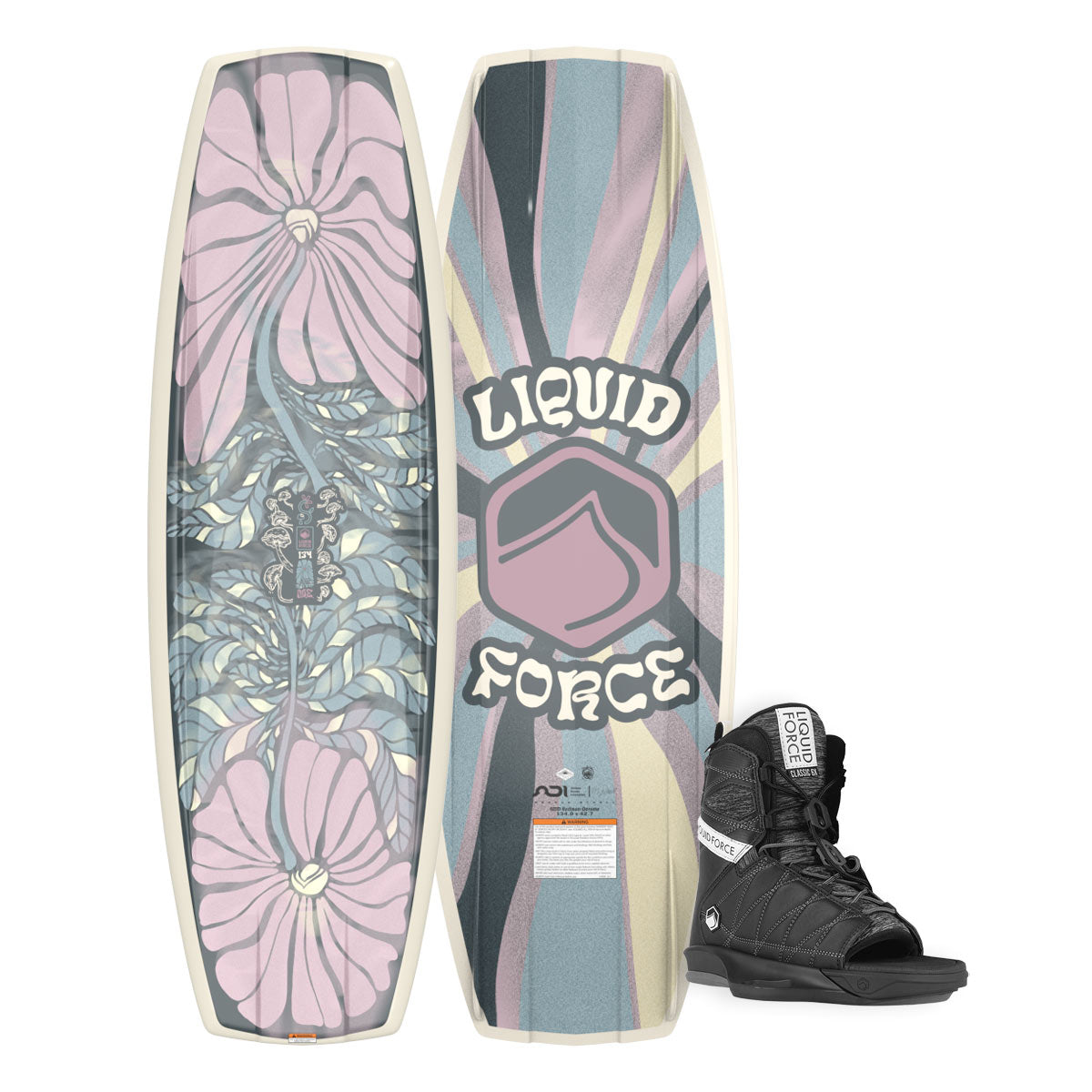 Liquid Force Women's ME Wakeboard w/ Classic 6X OT Bindings