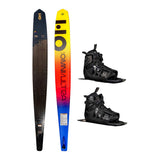 HO Omni Ultra Black Slalom Ski w/ Double Stance 130 ATOP Bindings