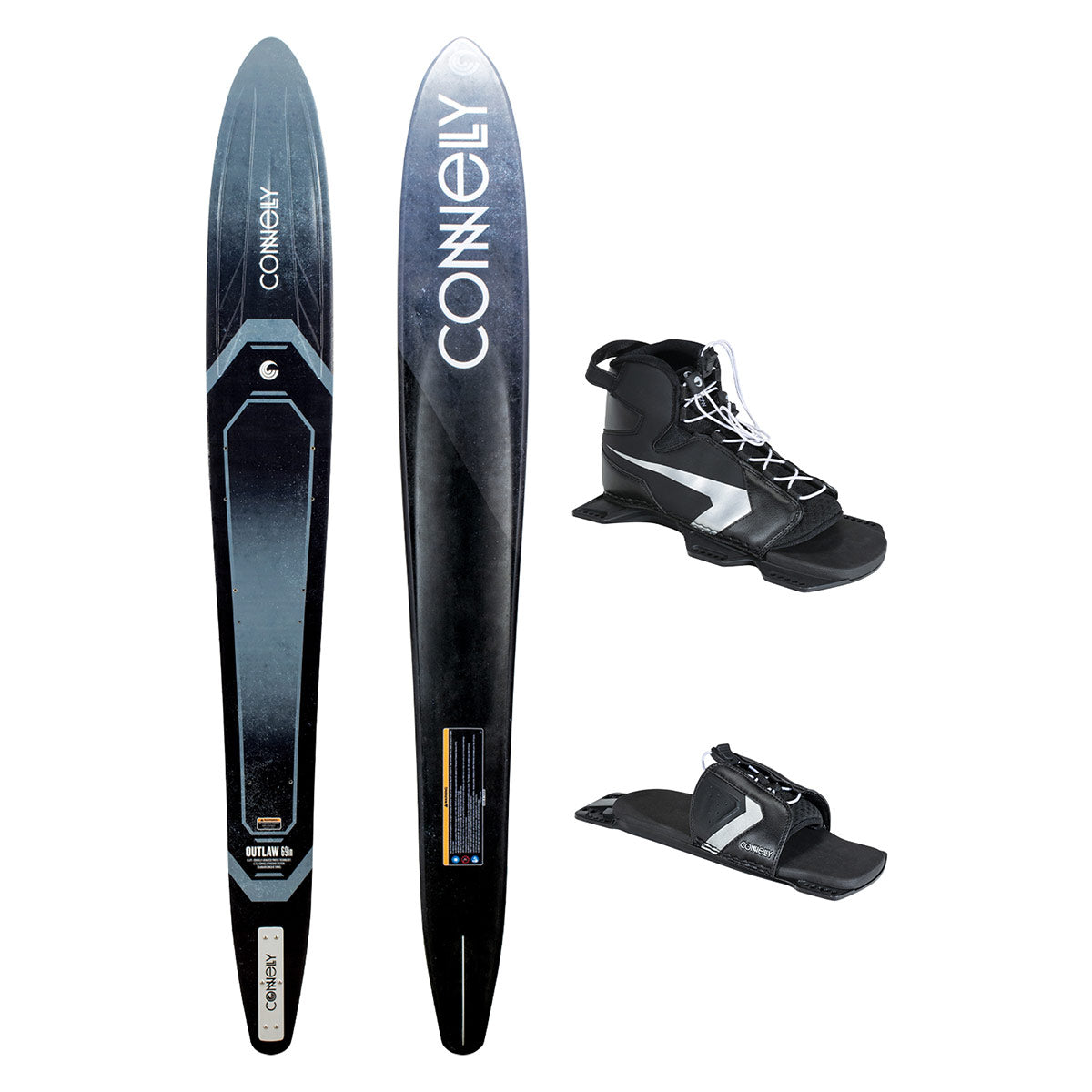 Connelly Outlaw Slalom Ski w/ Shadow Binding & Lace Adjustable Rear Toe Plate