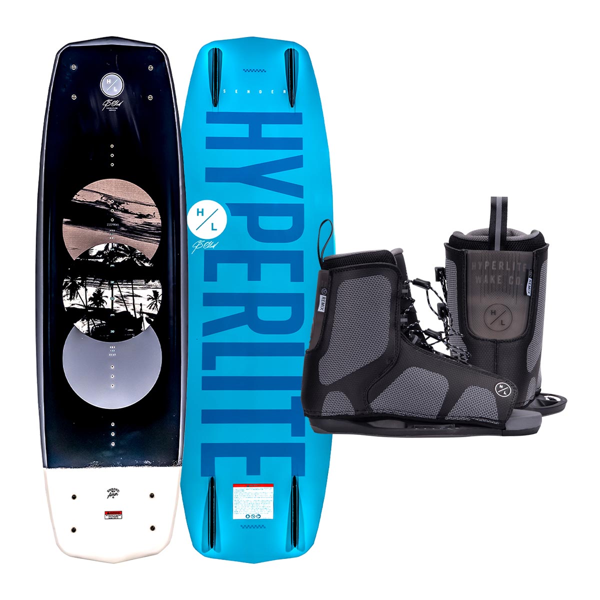 Hyperlite Sender Wakeboard w/ Remix Bindings