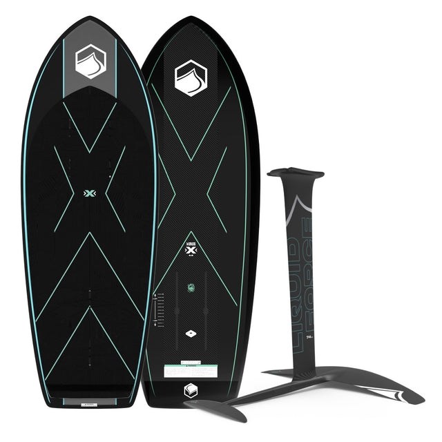 Liquid Force X Foilboard w/ Horizon Carbon 1200 FuseLock Foil Package