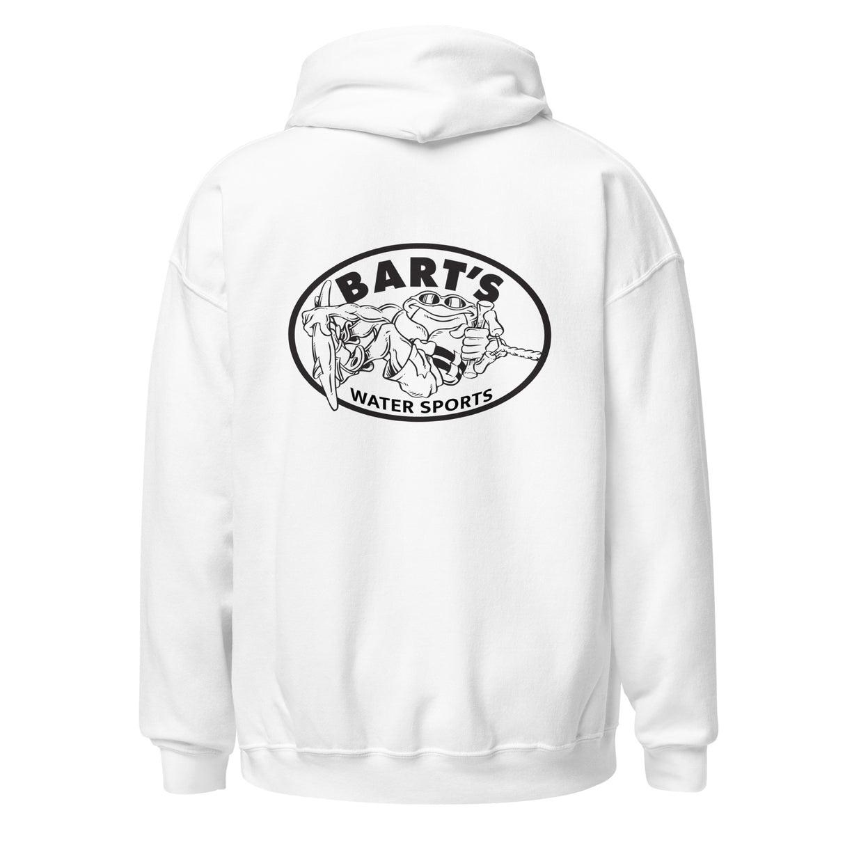 Bart's Water Sports Black & White Logo Unisex Hoodie