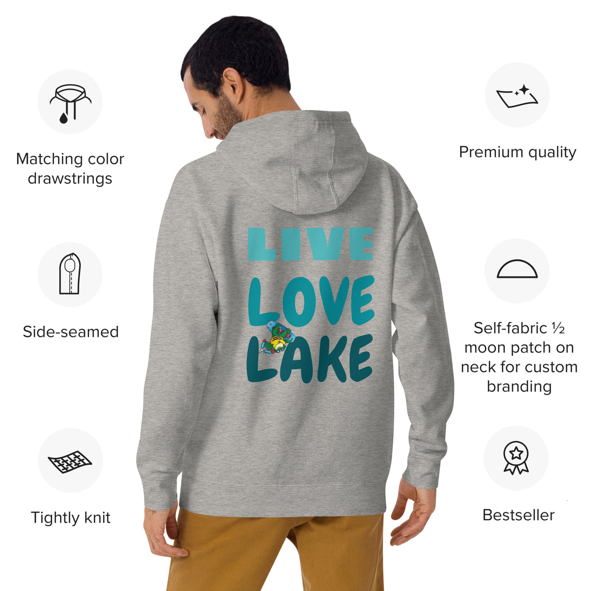 Live. Love. Lake. Unisex Hoodie - Bart's Water Sports