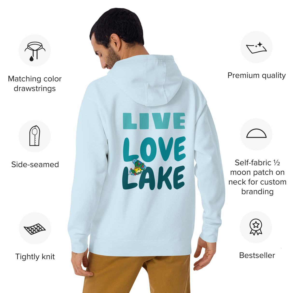 Live. Love. Lake. Unisex Hoodie - Bart's Water Sports