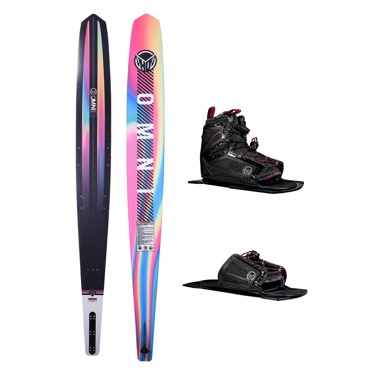 HO Women's Omni Slalom Ski w/ Women's Stance 110 and Women's Stance Adjustable Rear Toe Plate